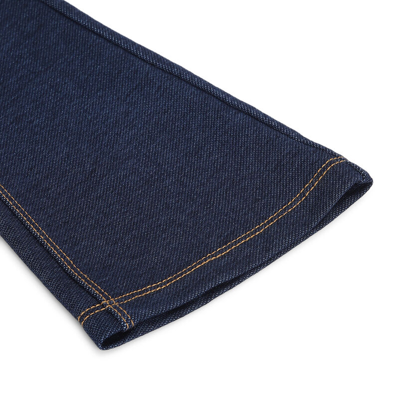 Girls Medium Blue Solid Jeans image number 3